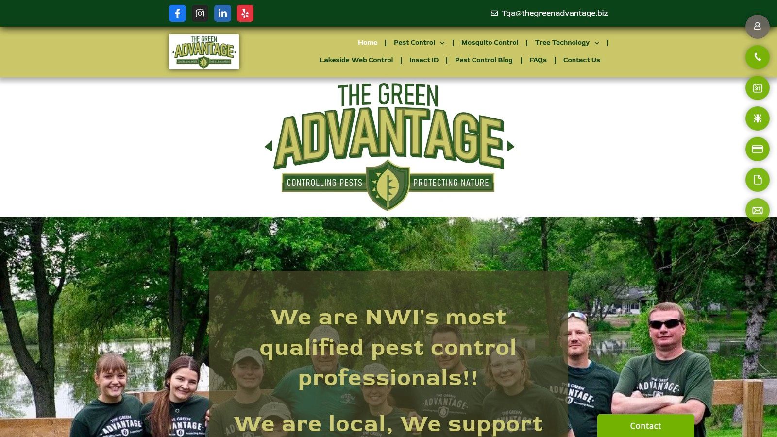 Screenshot from https://thegreenadvantage.biz