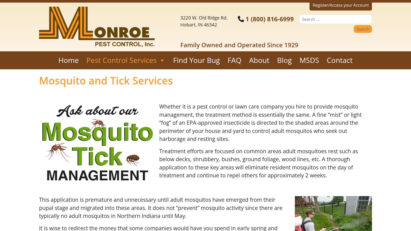 Monroe Pest Control (Northwest Indiana)
