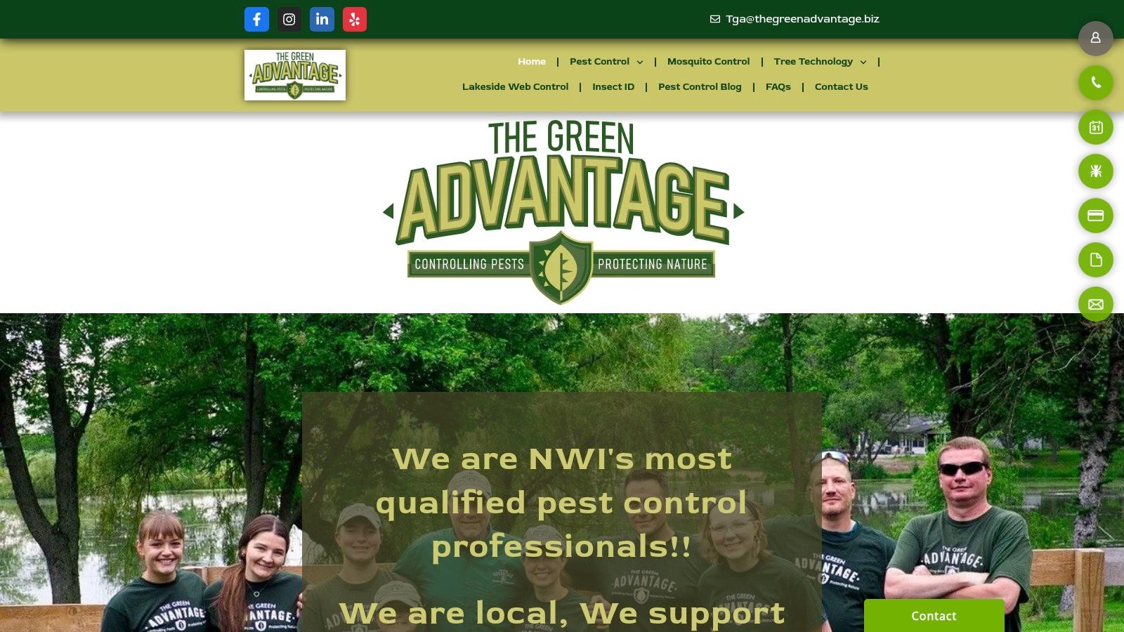 Screenshot from https://thegreenadvantage.biz